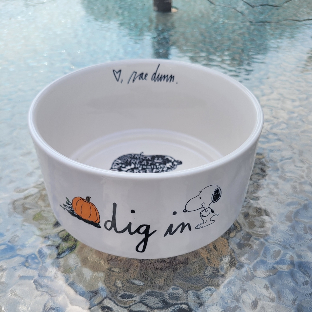Rae Dunn Pet Bowl, "Dig In" new